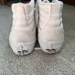 Vans White High-Top platform Sneakers